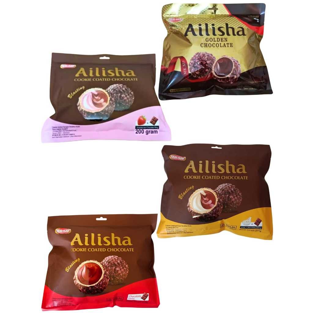 

Olivoliv Snack Mr.Sif Ailisha Golden Chocolate 200G Cookie Coated Chocolate 200G