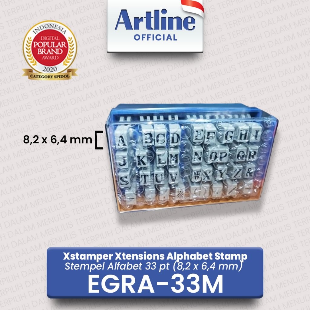 

ARTLINE Xstamper Xtensions Alphabet Stamp / Alfabet Stempel EGRA-33 / EGR-3B