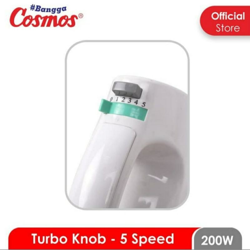 Hand Mixer Cosmos CM 1279 Turbo Knob Mixer Tangan Cosmos 1279 Cosmos Turbo