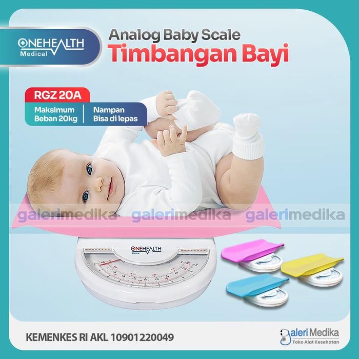 Timbangan Bayi Timbangan Badan Bayi Manual OneHealth RGZ 20A Body Fat Monitor Keren Terbaik Akurat O