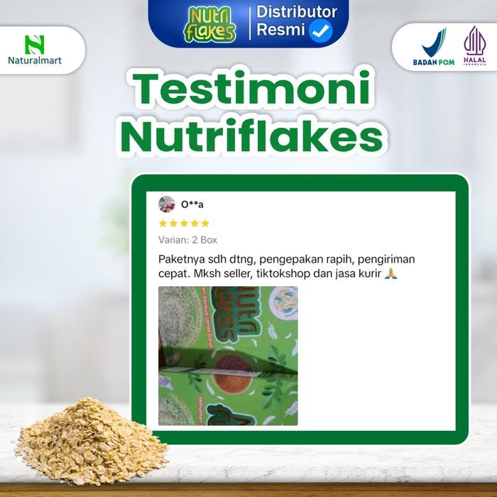 

JTTOP" PAKET 2 BOX NUTRIFLAKES - MINUMAN SERBUK UMBI GARUT DRINK BUBUK INSTAN BEBAS GULA RENDAH