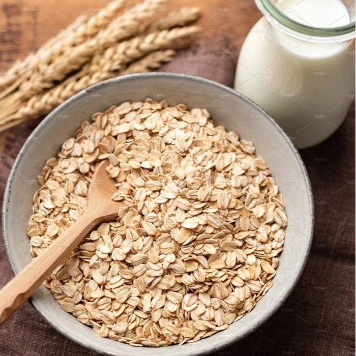 

JTTOP" ROLLED OAT 1 KG OATMEAL SEREAL GANDUM ORGANIK UTUH ORIGINAL