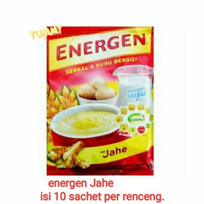 

JTTOP" ENERGEN JAHE CEREAL INSTANT RENCENG ISI 10 SACHET