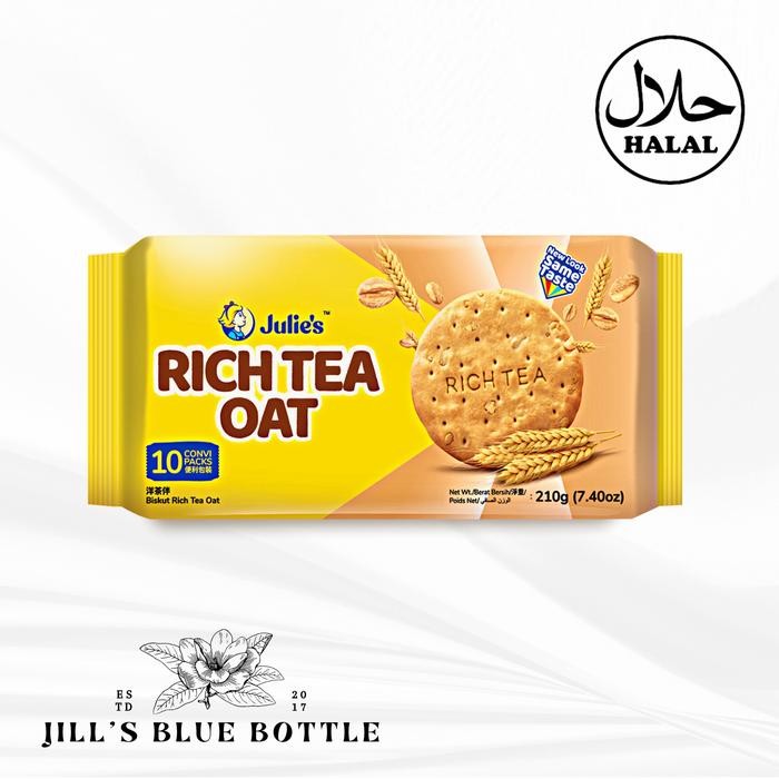 

JTTOP" JULIE'S RICH TEA OAT BISKUIT 210 G