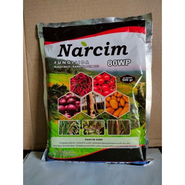 Happygardens Fungisida Narcim 80Wp 500 Gram Karbendazim Sistemik Protektif / Fungisida Bendas Obat