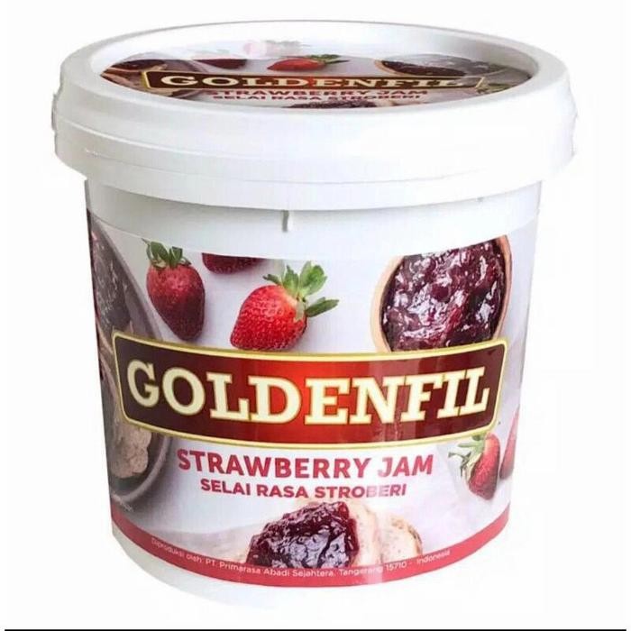 

JTTOP" GOLDENFIL STRAWBERRY JAM 1KG SELAI STROBERI