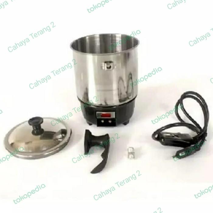 New ` Teko Pemanas Air Listrik 12cm / Mug Listrik Stainless Steel