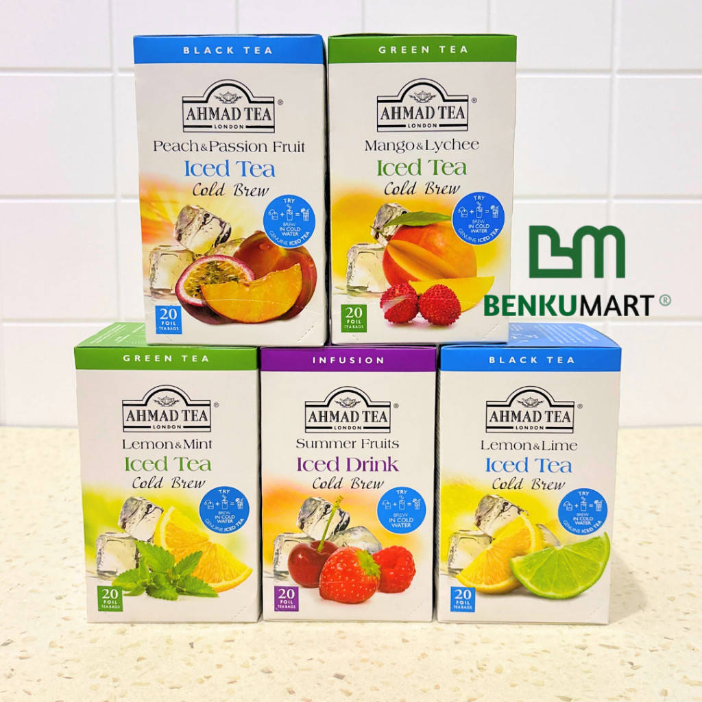 

Ahmad Tea All Variants - 40gr COLD BREW - Iced Tea - 20 Tea Bags