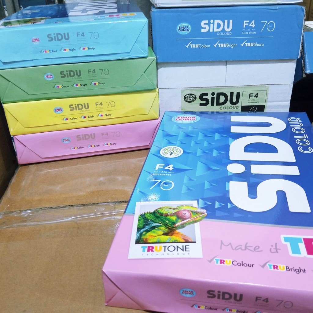 

Kertas HVS Warna F4 Sidu 70 Gram ( 1 Rim )