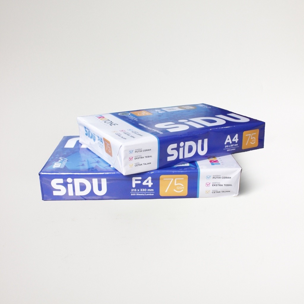 

Kertas HVS A4 75 Gram SIDU Sinar Dunia - dunia