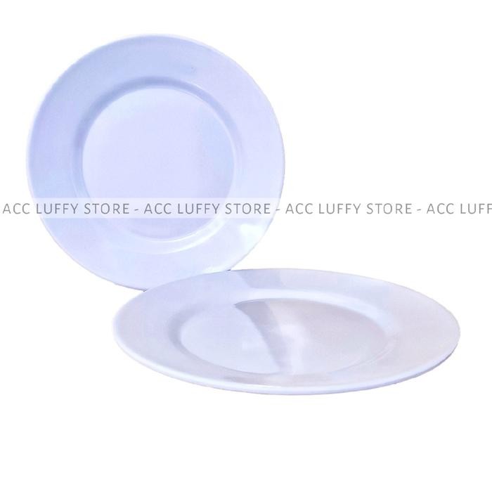 New ` 3 atau 6 PCS Piring Melamin Bulat Ceper 25cm - Piring Prasmanan Melamin - Piring melamin Bulat