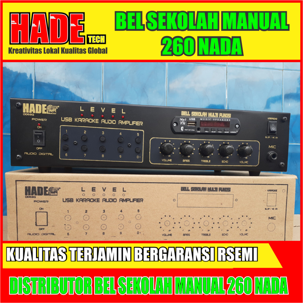 Bel sekolah Manual 2Horn Lengkap