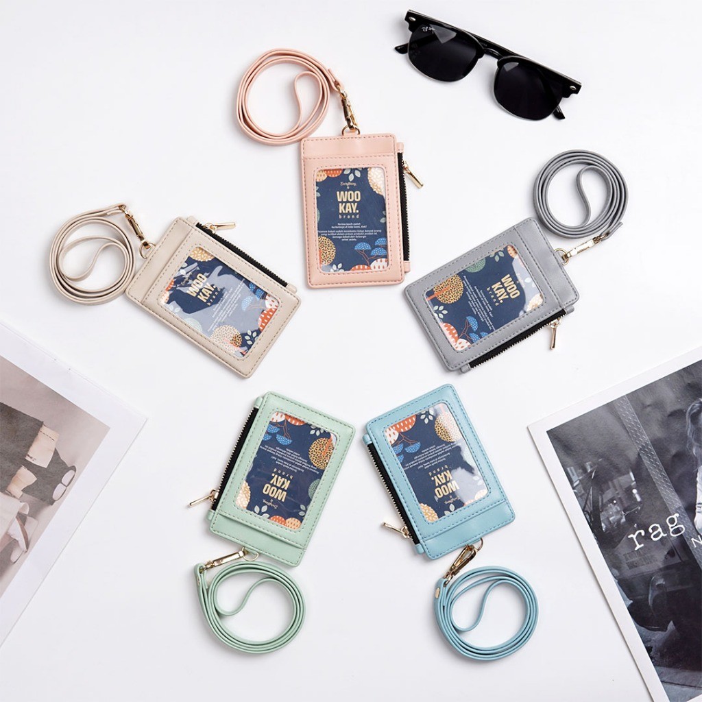 

ID Card Holder Duos Bolak balik zipper Fancy