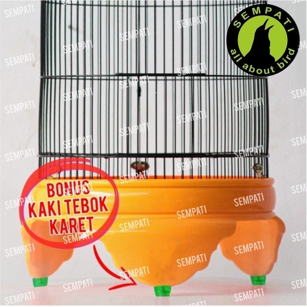 SEMPATI TEBOK LOVEBIRD PVC + PION + KLEM KOPER + KAKI KARET TEBOK FULLSET SANGKAR KANDANG BURUNG LB