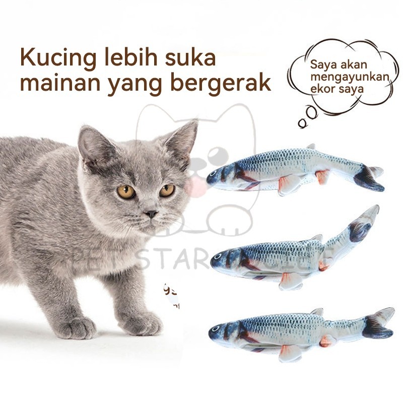 MAINAN IKAN KUCING GOYANG-GOYANG UGET UGET LUCU UNIK GOYANG2 ARWANA MAS NEMO