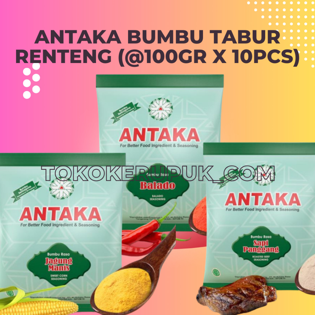 

ANTAKA BUMBU TABUR RENTENG (@100GR X 10PCS)