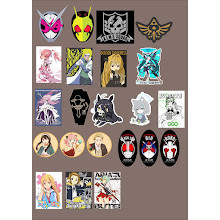 

Sticker DTF UV Custom Anime Game Kamen Rider Naruto One Pieces Genshin Blue Archive Black White Star Rail Honkai ZZZ A
