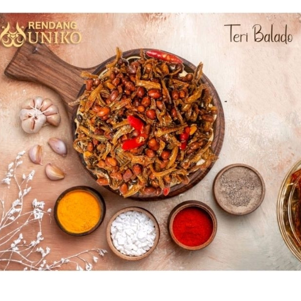 

Teri Kacang Balado Kemasan 100gram