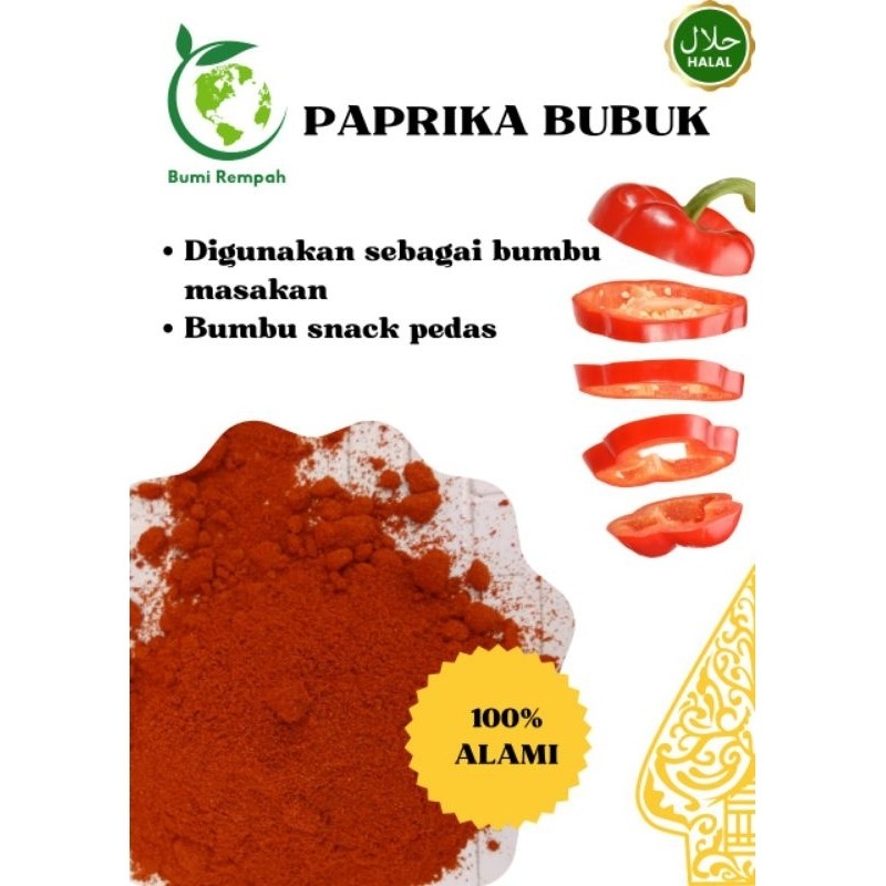

Paprika Bubuk 1 Kg Warna Merah Cerah Berkualitas Tinggi