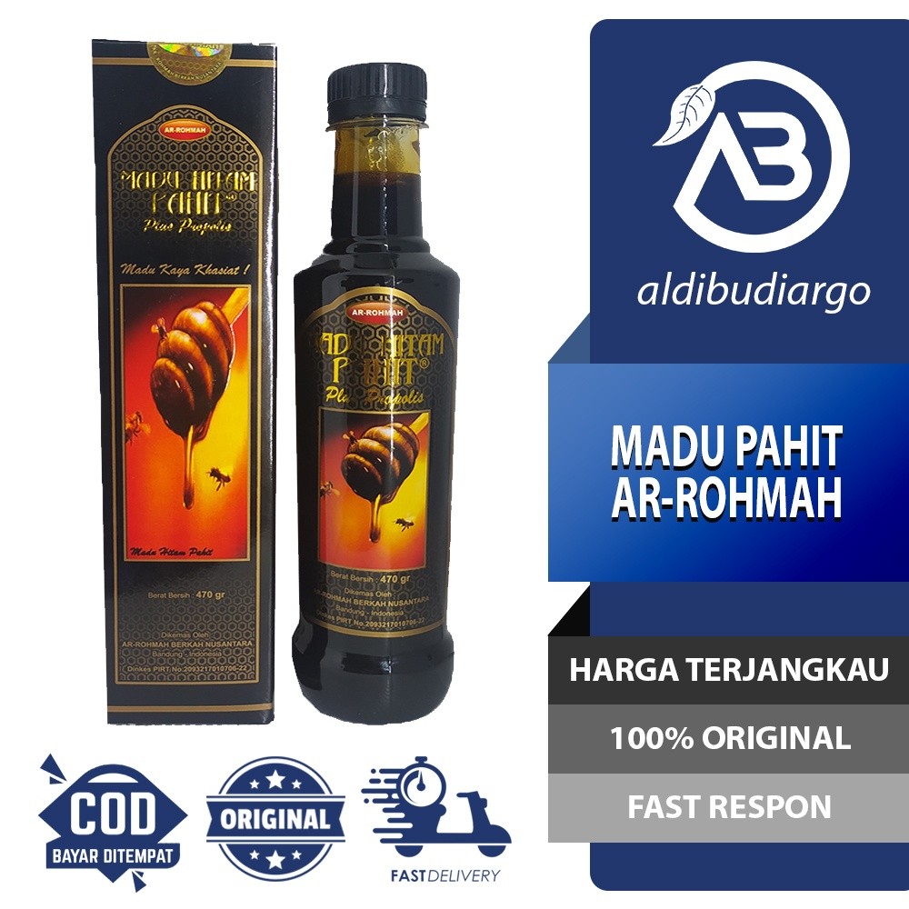 

MADU HITAM PAHIT AR ROHMAH PLUS PROPOLIS 460 GRAM