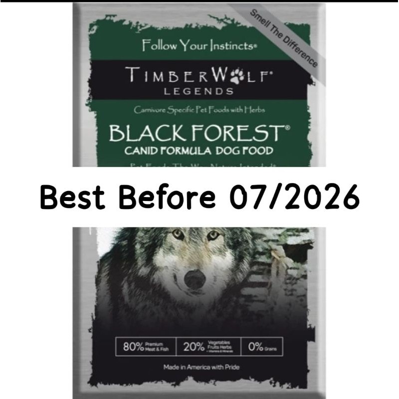 Timberwolf Blackforest Dry Dogfood Venison Lamb Holistic Grain Free