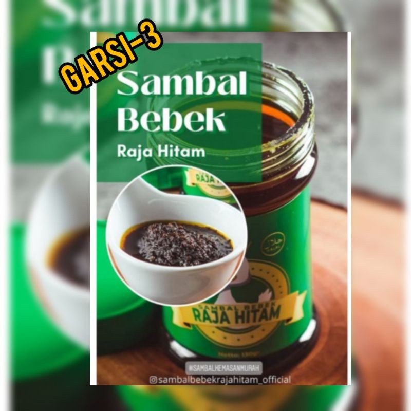

Sambal Bebek Raja Hitam Pedas Halal MUI 130g