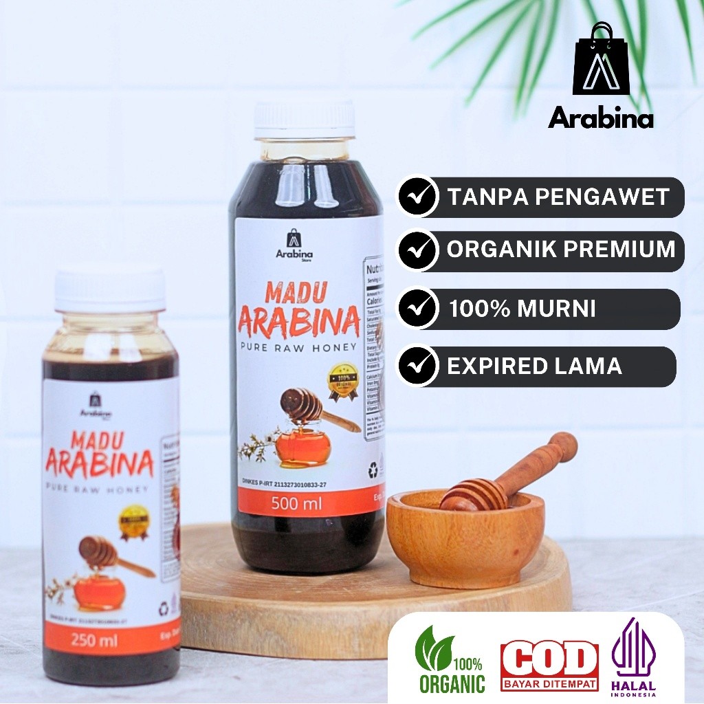 

Arabina Madu Asli Murni 100% Tanpa Campuran Pure Raw Honey