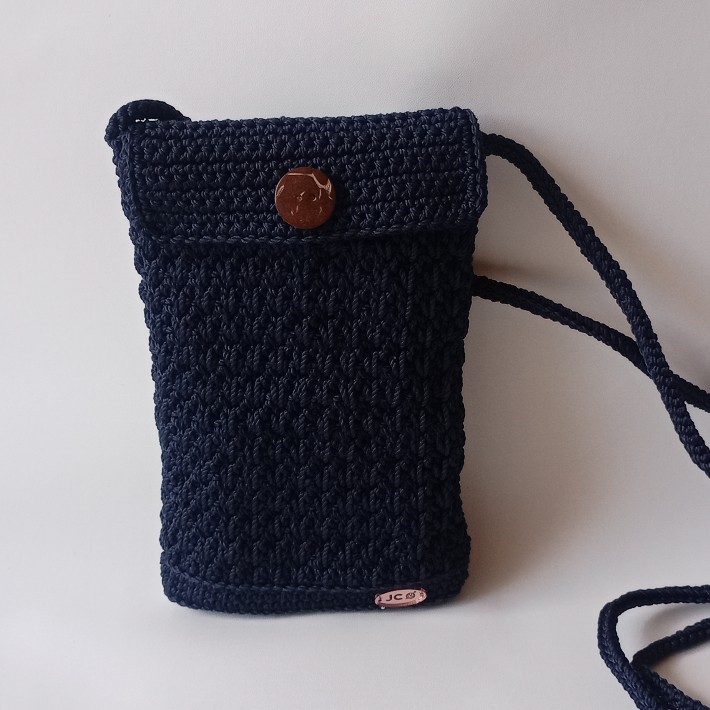 POUCH HP SELEMPANG / TAS HP RAJUT HANDMADE BAHAN TEBAL PREMIUM QUALITY