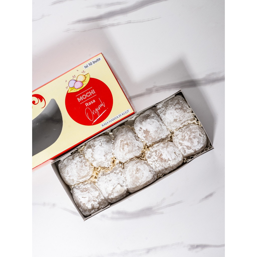 

Mochi Aifa rasa Original pada adonannya yang di balut sagu/wijen