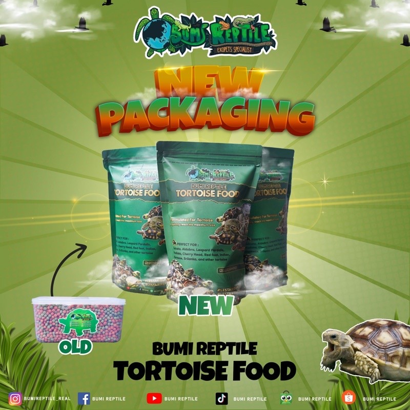 PELET KHUSUS TORTOISE / KURA DARAT Sulcata, aldabra, pardalis dll