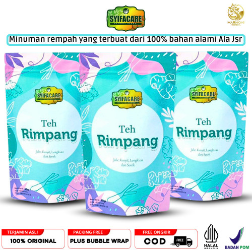

Teh Rimpang Syifacare 100% Dari Bahan Herbal Alami Teh Rimpang Celup