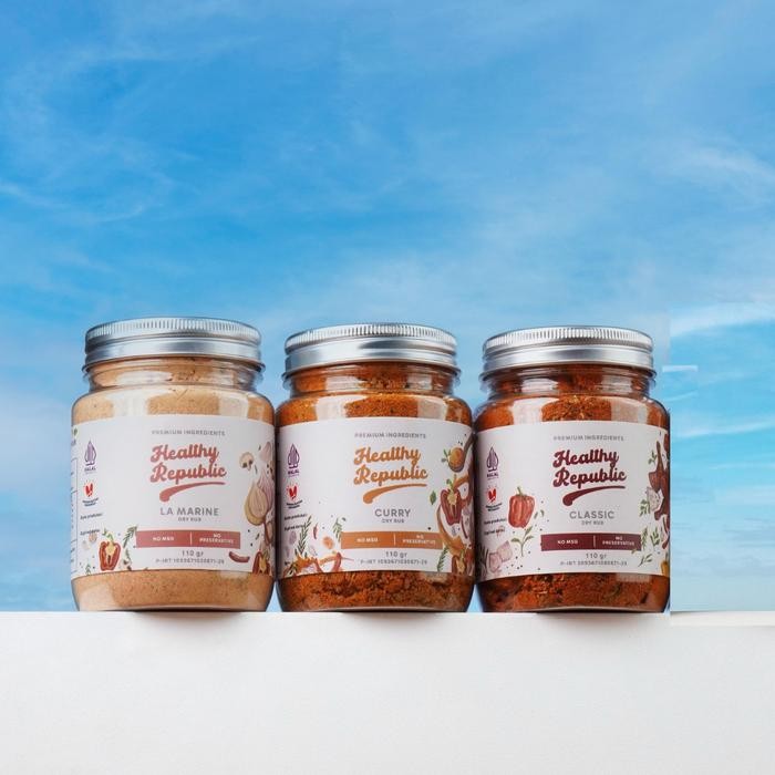 

[ Bundle 3Pcs Bebas Pilih ] Healthy Republic Dry Rub Bumbu Marinasi Dry Rub 110Gram Serba Guna Promo