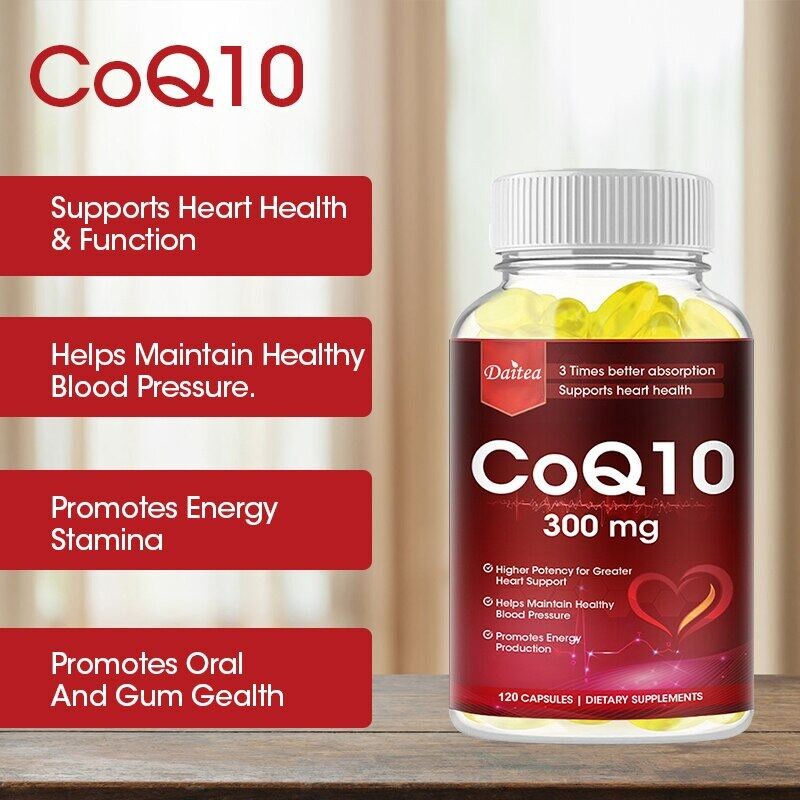 Daitea COQ10 300 MG iovasc Antioxidant Heart Supplement 120 Capsules