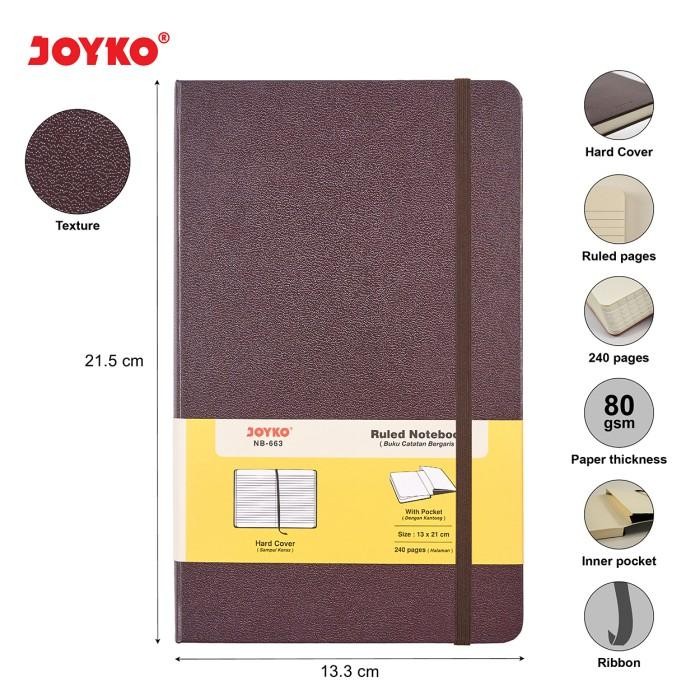 

Notebook Buku Tulis Catatan Diary Agenda Joyko Hard Cover *