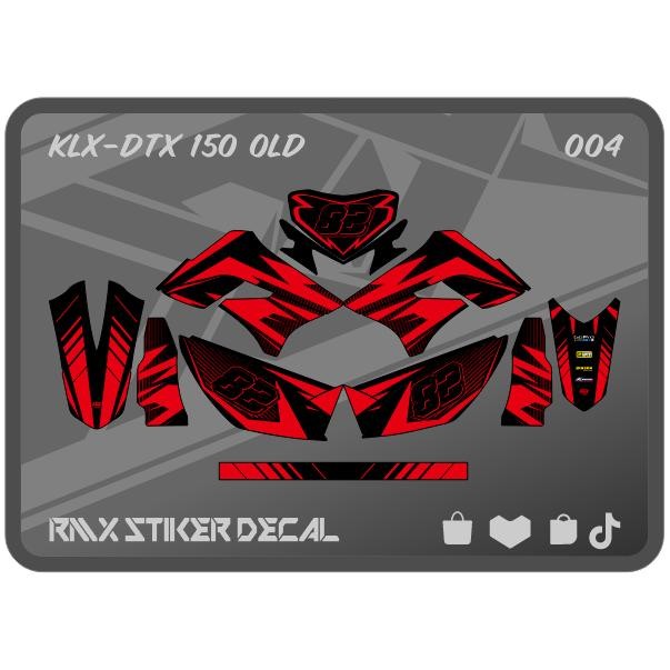 PREMIUM STIKER KLX 150 S/L FULLBODY (004) STICKER DECAL DEKAL D-TRACKER DTRACKER DTX LAMA OLD 2009