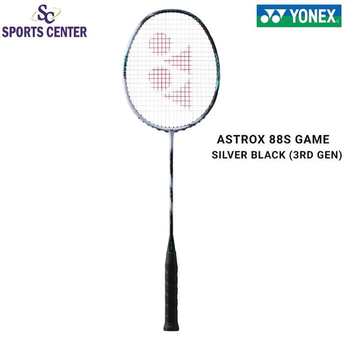PREMIUM New Raket Badminton Yonex Astrox 88S / 88 S GAME 3RD GEN Silver Black