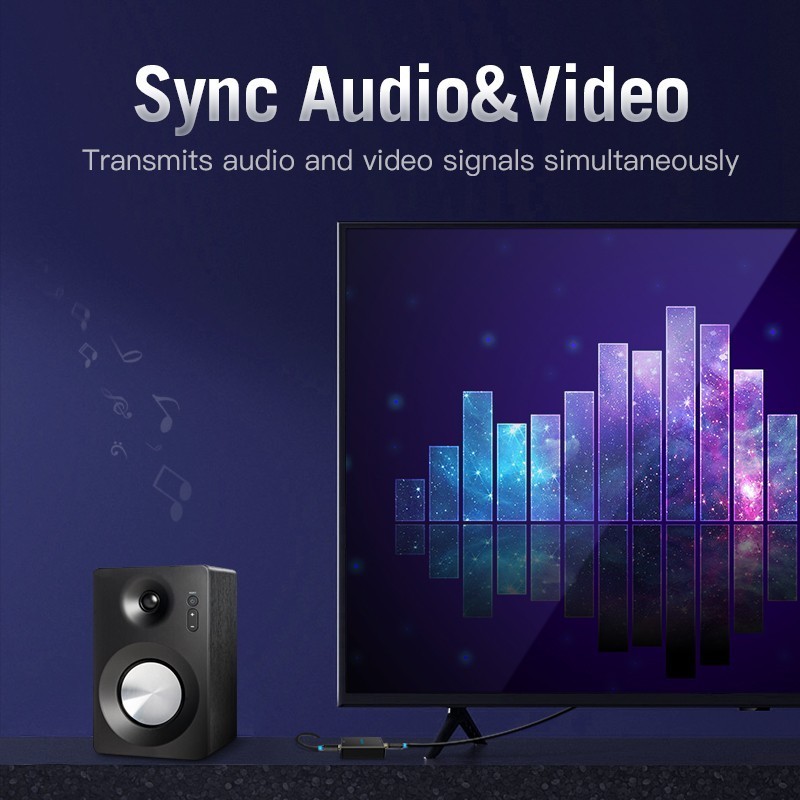 Vention Kabel HDMI 2.0 4K eARC TV LCD Proyektor Monitor Soundbar 75CM 1M 2M 3M 5M 8M 10M 15M