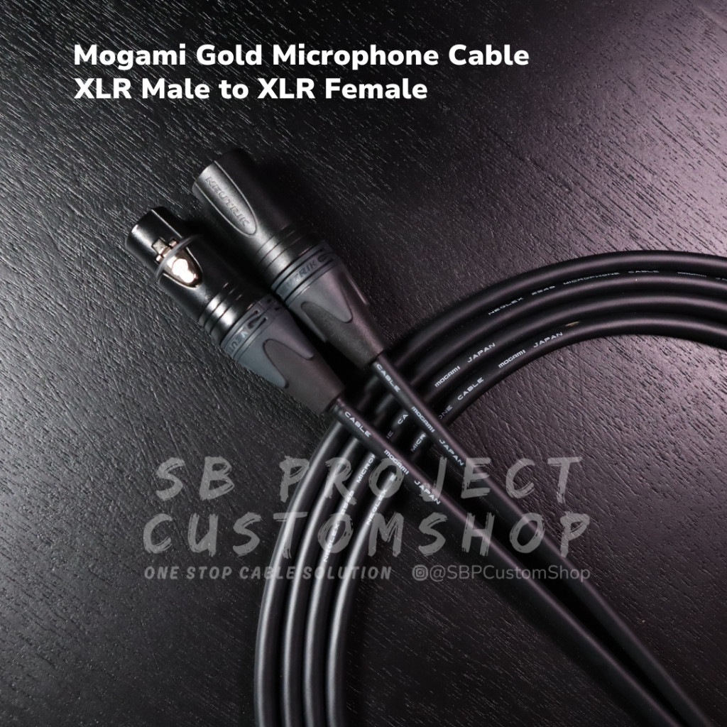 KABEL MICROPHONE GOLDPLATED AND MOGAMI GOLD