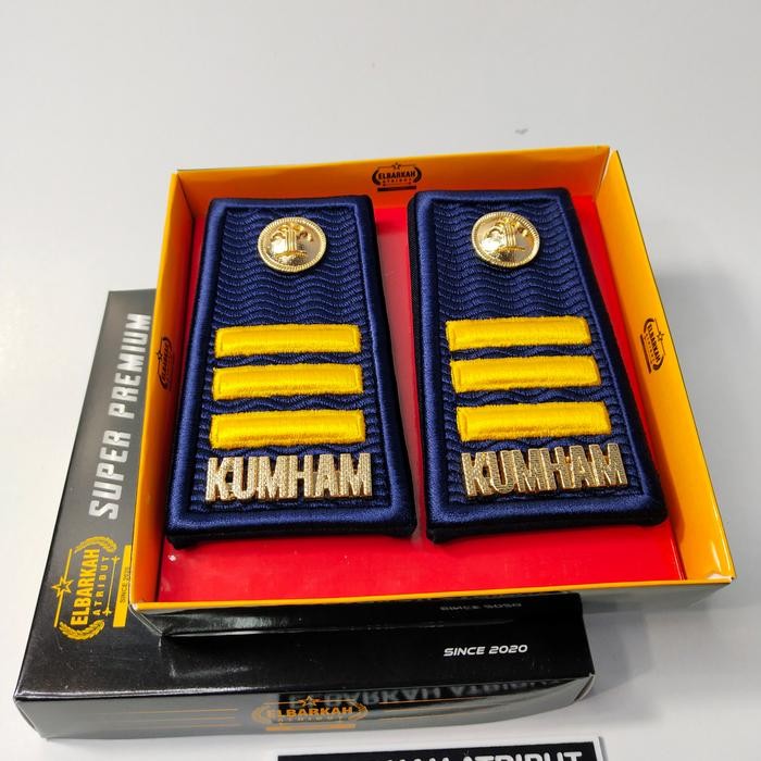 PREMIUM PANGKAT PDH KUMHAM 3C BORDIR MOTIF TIMBUL KEMENKUMHAM