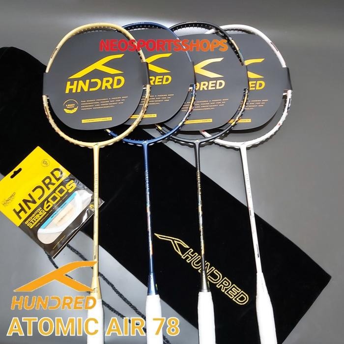 PREMIUM Raket Badminton HUNDRED HNDRD Atomic Air 78 Original