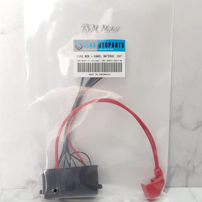 PREMIUM Box Sekring Sikring Fuse Box + Kabel Baterai Aki Honda Beat Fi Beat Pop Beat Street K25 K81