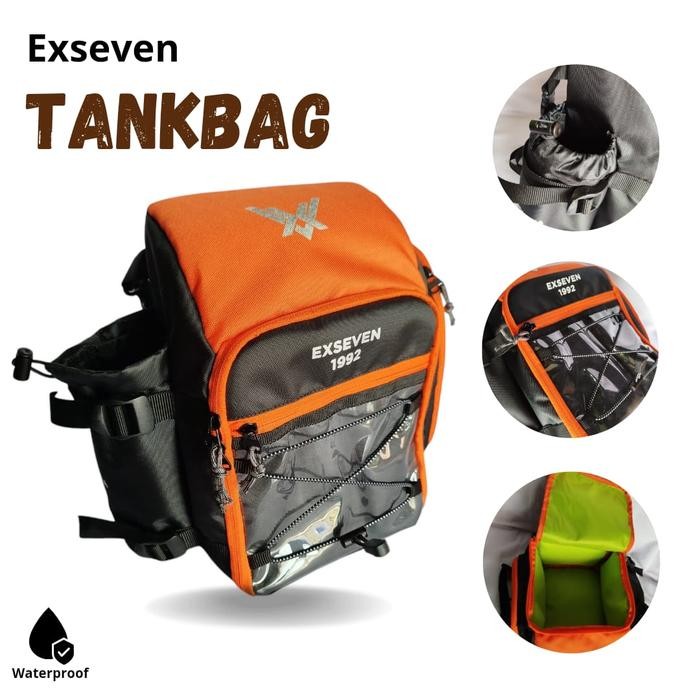 PREMIUM TAS TANGKI MOTOR TRAIL UNIVERSAL KLX CRF EXSEVEN1992 TANKBAG CROSS