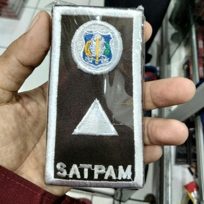 PREMIUM Terbaru Pangkat Satpam/Security GADA PRATAMA (bordir)