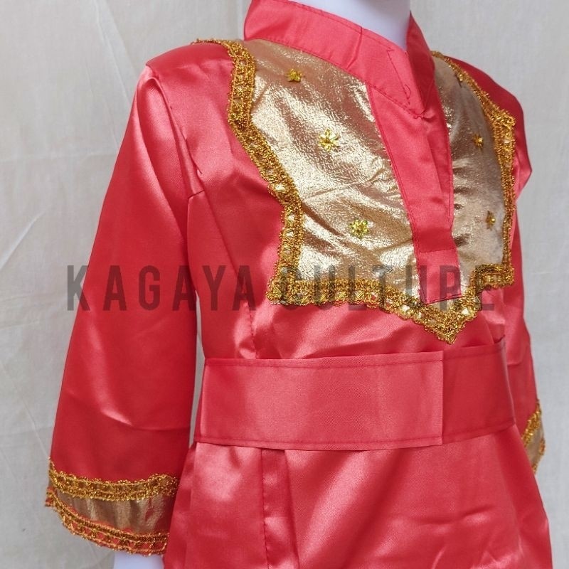 Baju Adat Padang Anak Laki-laki - Baju Tari Adat Padang Anak Laki-laki - Baju Adat Padang Anak -