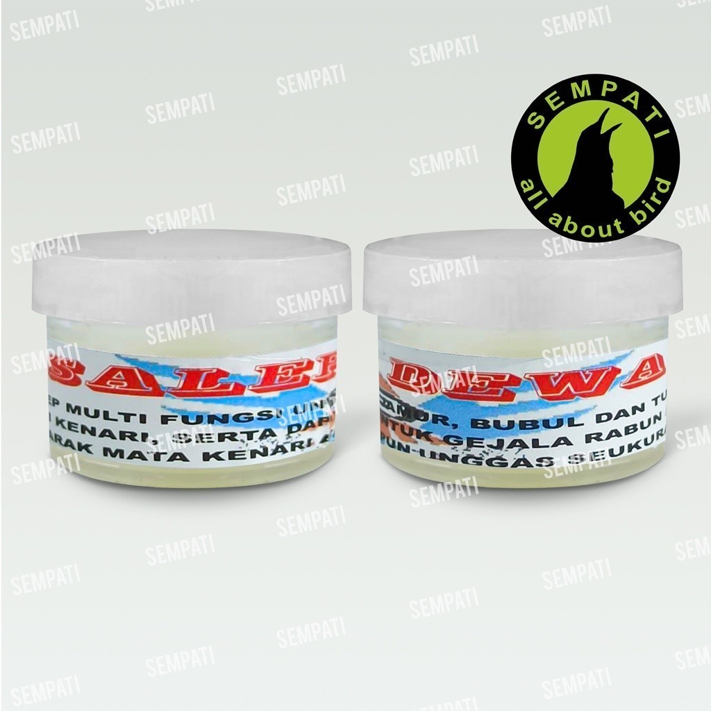 SEMPATI SALEP DEWA OBAT BURUNG SAKIT KAKI BERJAMUR MATA SNOT KATARAK UNTUK LOVEBIRD KENARI KACER