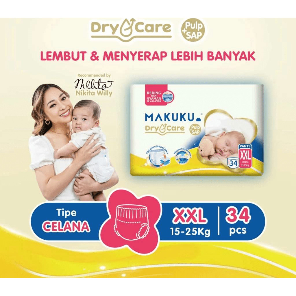 MAKUKU DRY CARE PANTS XXL34+6 - RAJA SUSU