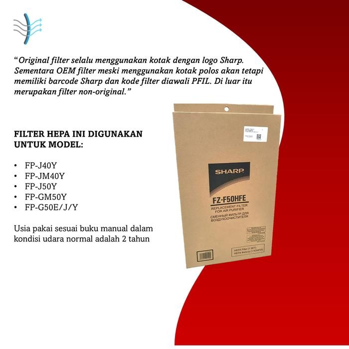 Filter Pengganti Air Purifier Fz-F50Hfe