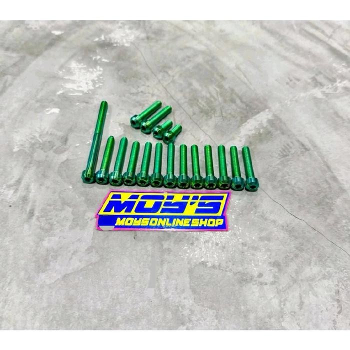 BAUT CVT TITANIUM VARIO 110 BEAT SCOOPY FI/ESP GR5 ORIGINAL ISI 17 PCS