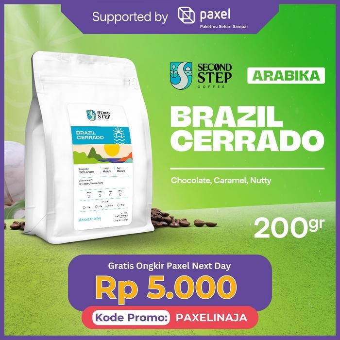

Terlaris Kopi Arabika Brazil Cerrado Coffee Arabica Beans 200G Coffe Biji Bubuk Ongkir Termurah