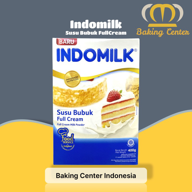 

Indomilk Susu Bubuk Full Cream Baking & Cooking 400gr